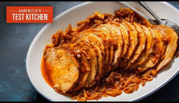 Spice-rubbed Pork Roast En Cocotte With Caramelized Onions