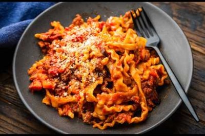 Quick Spicy Sausage Ragu