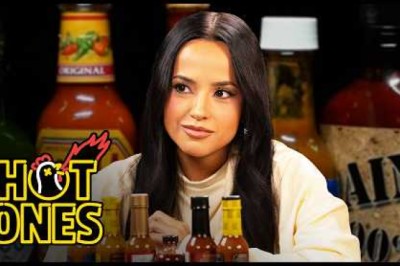 Becky G Conquers the Heat While Eating Spicy Wings