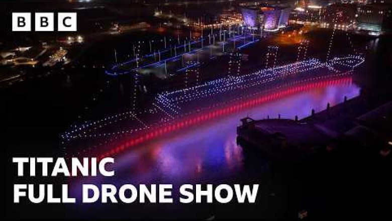 Titanic Returns to Belfast Harbour in 950-Drone Display