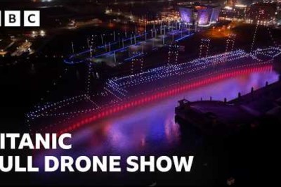 Titanic Returns to Belfast Harbour in 950-Drone Display