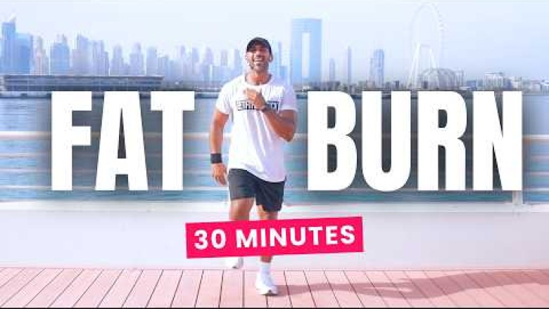 30 Min Fat Burn Walk At Home (Burn Belly Fat, No Jumping)