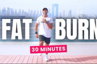30 Min Fat Burn Walk At Home (Burn Belly Fat, No Jumping)