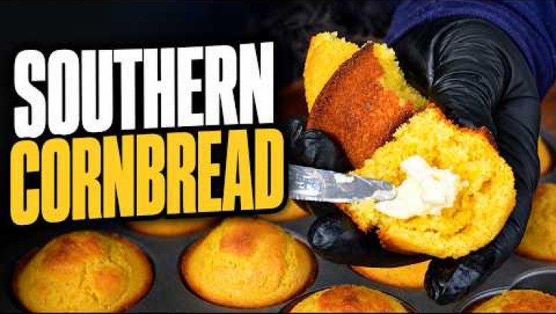 Southern Cornbread Muffins from Scratch (No Added Sugar)